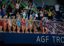 Bakıda bədii gimnastika üzrə Dünya Kuboku yarışlarının sonuncu günü. Azərbaycan, Bakı, 24 iyul 2016